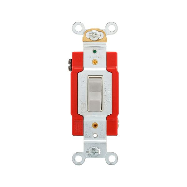 Eaton Wiring Devices AH1222GY SW Toggle DP 20A 120/277V AutoGrd B&S GY