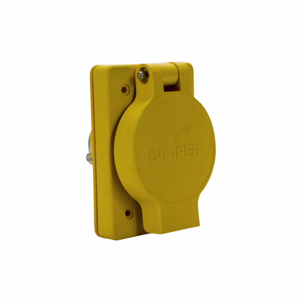 Eaton Wiring Devices L1020RW Recp Single WT 20A 125/250V 3P3W H/L YL