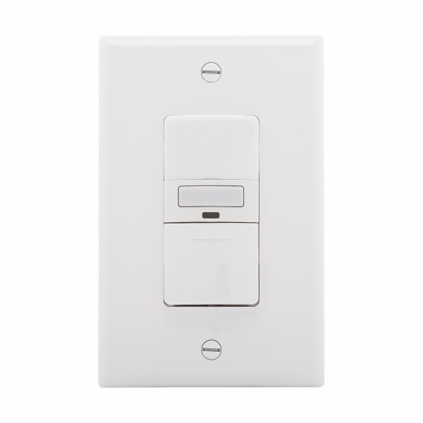 Eaton Wiring Devices OS310U-W Occ Switch,SP/3W,1000W,UNV,NLight WH