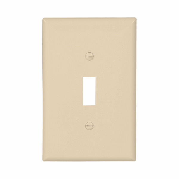 Eaton Wiring Devices PJ1V-10-L Wallplate 1G Toggle Poly Mid IV 10PK