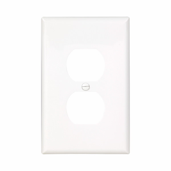 Eaton Wiring Devices PJ8W Wallplate 1G Duplex Poly Mid WH