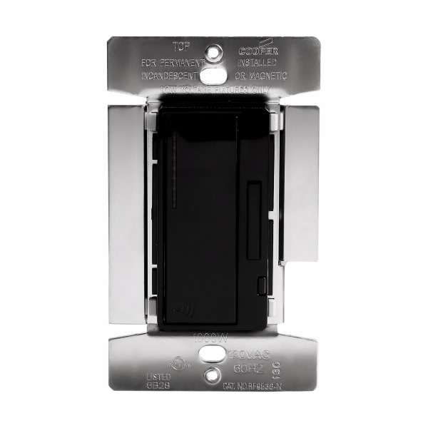 Eaton Wiring Devices RF9536-NDBK Dim AspireRF DecoMst1000W IncMlv Neut BK