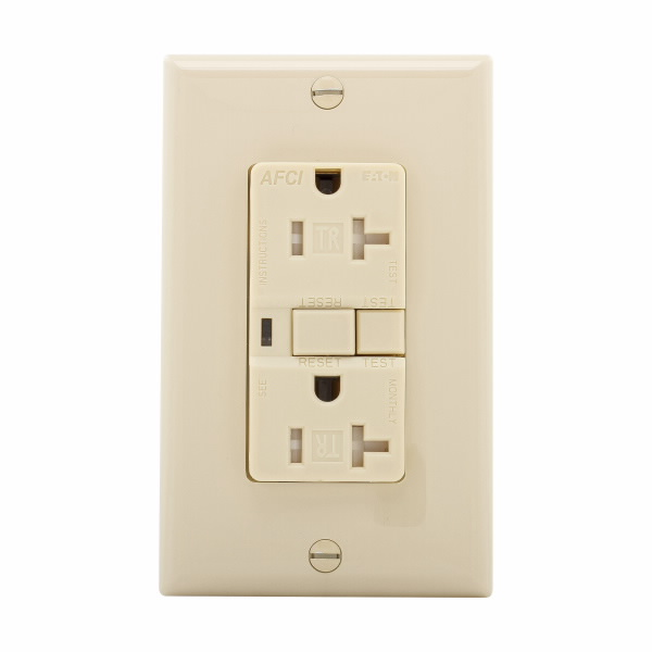 Eaton Wiring Devices TRAFCI20V AFCI TR Duplex 20A 125V IV