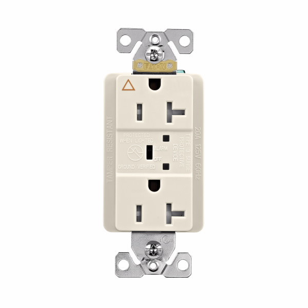 Eaton Wiring Devices TRIG5362LAS SURGE RECP TR IG 20A 125V LED & ALARM LA