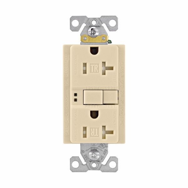 Eaton Wiring Devices TRSGF20FV GFCI TR ST Duplex 20A 125V IV NAFTA