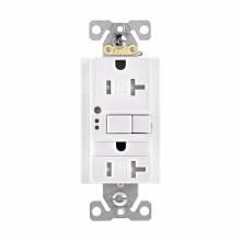 Eaton Wiring Devices TRSGFNL20W NL GFCI TR ST Duplex 20A 125V WH