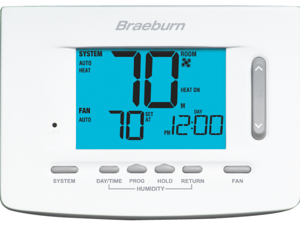 Braeburn 5025 Premier Universal 7, 5-2 Day or Non-Programmable 2H/1C w/Humidity Control
