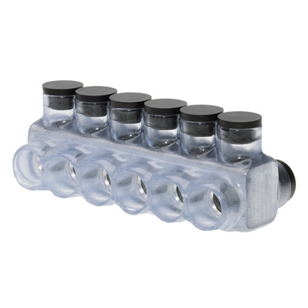 Polaris IPLD250-6C 6 Port Clear Multi-Tap Pre Insulated Connector 250MCM-6 AWG