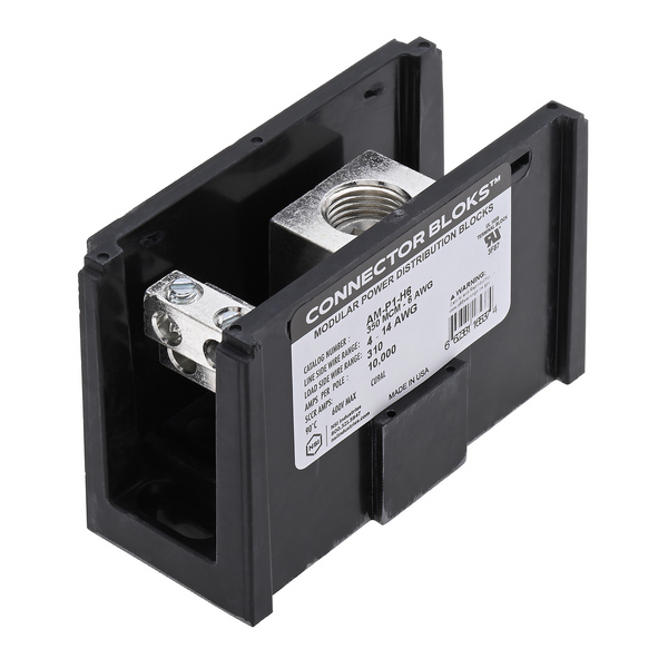 NSI AM-P1-H6 (1) 350 Mcm - 6 Awg Primary (6) 4-14 Secondary, Power Distribution Block