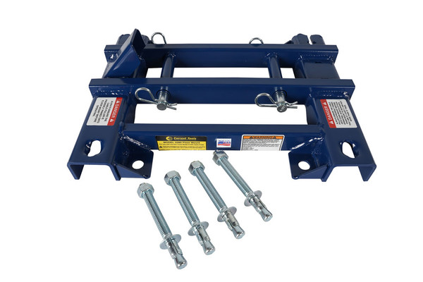 Current Tools 2280 Floor Mount w/ four 5/8" x 6" wedge anchors ( optional )
