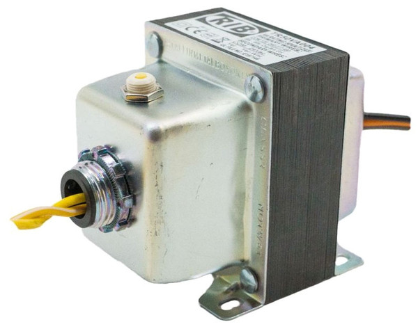 Functional Devices TR50VA004 50VA Transformer 480/240/208/120 to 24V Circuit Breaker Foot and Single Threaded Hub Mount