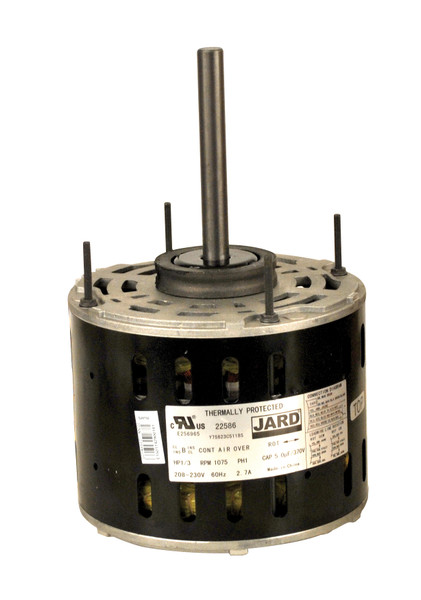 Jard 22589 3/4 HP Direct Driver Blower Motor 115V 1075 RPM 3 Speed Reversible 