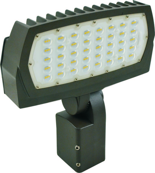 Halco 99679 LED Large Flood 75W 4000K Bronze 120-277V FL3/CL75BZ40U/SF Slipfitter Knuckle Mount