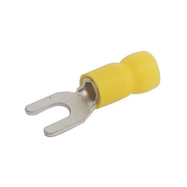 Morris Products 10166B Vinyl Insulated Fork/Spade Terminals - 12-10 Wire, 1/4" Stud Bulk Bag