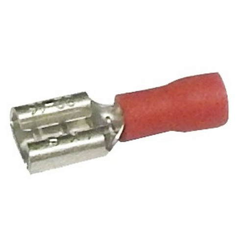 Morris Products 10312 Vinyl Insulated Female Disconnects - 22-16 Wire, .020x.187 Tab