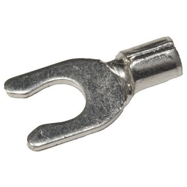 Morris Products 11668 Non-Insulated Locking Fork/Spade Terminals - 16-14 Wire, #6 Stud