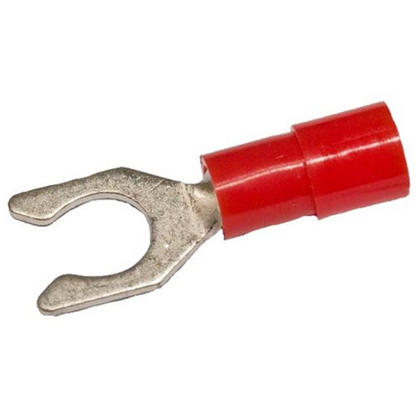 Morris Products 11726 Nylon Insulated Locking Fork/Spade Terminals - 22-16 Wire, #10 Stud