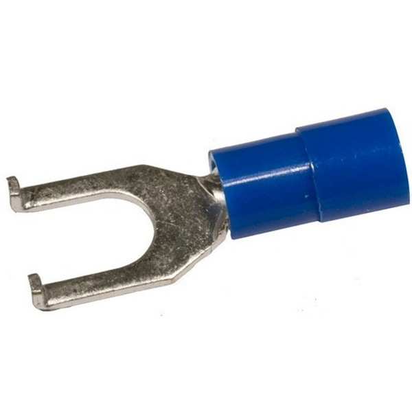 Morris Products 11814 Nylon Insulated Flange Fork/Spade Terminals - 16-14 Wire, #10 Stud