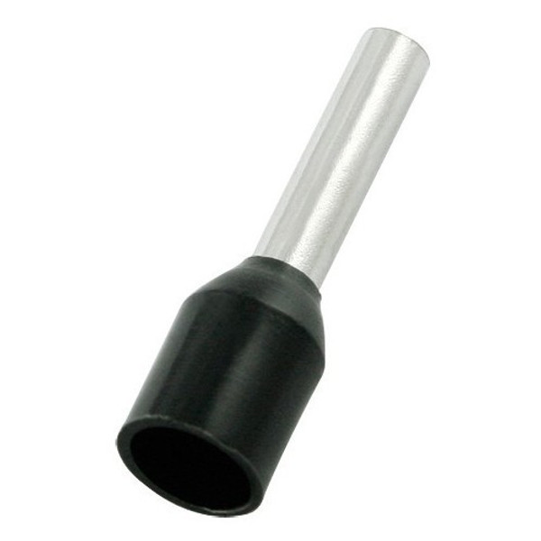 Morris Products 12736 Nylon Insulated Ferrules - Din Standard - 16 Awg .472" Pin Length Black