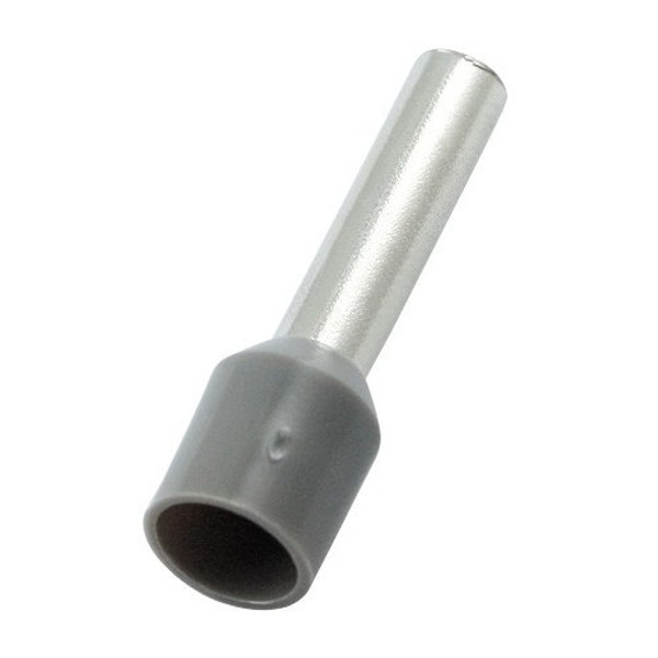 Morris Products 12750 Nylon Insulated Ferrules - Din Standard - 12 Awg .472" Pin Length Gray