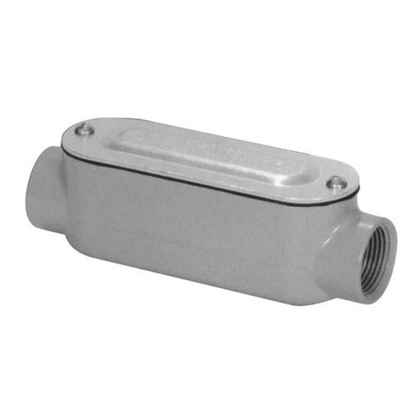 Morris Products 14135 Aluminum Rigid Conduit Bodies C Type - Threaded with Cover & Gasket 2"