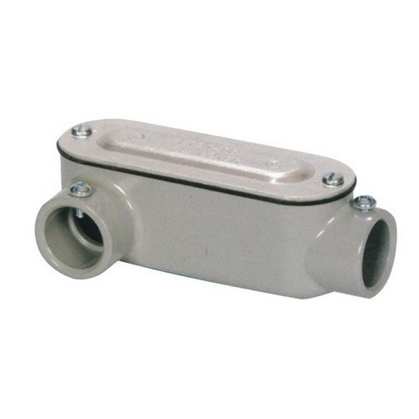 Morris Products 14190 Aluminum EMT Set Screw Conduit Bodies LR Type with Cover & Gasket 1/2" Morris Products 14190 Aluminum EMT Set Screw Conduit Bodies LR Type with Cover & Gasket 1/2"