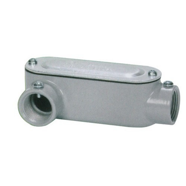 Morris Products 14270 Aluminum Combination Conduit Bodies LR Type - Threaded & Set Screw with Cover & Gasket 1/2"