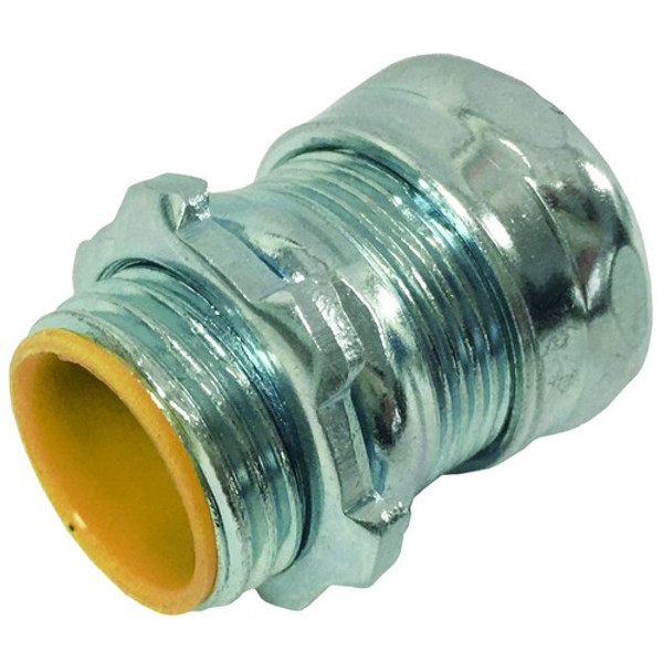 Morris Products 14950 Steel EMT Compression Connectors with Insulated Throat 1/2"