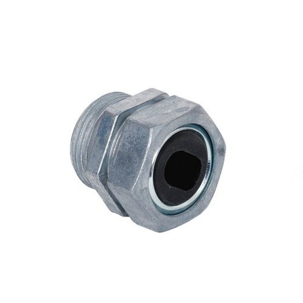 Morris Products 15371 Water-Tight Service Entrance Connectors - Zinc Die Cast - 1" #6 Cable Grommet Opening Max ID .77" x .50"