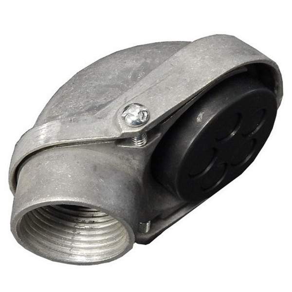 Morris Products 15535 Aluminum Service Entrance Head - Conduit Mount Threaded 2"