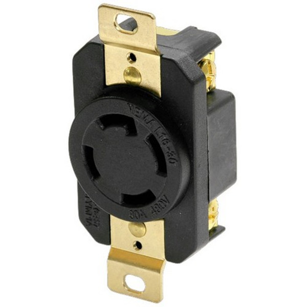 Morris Products 20471 Locking Receptacles 3 Pole 4 Wire  30A 480V