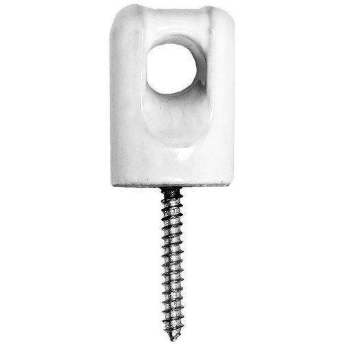 Morris Products 21892 Lag Type Service Insulator Wire Holder  1/4" x 1-11/16 Screw