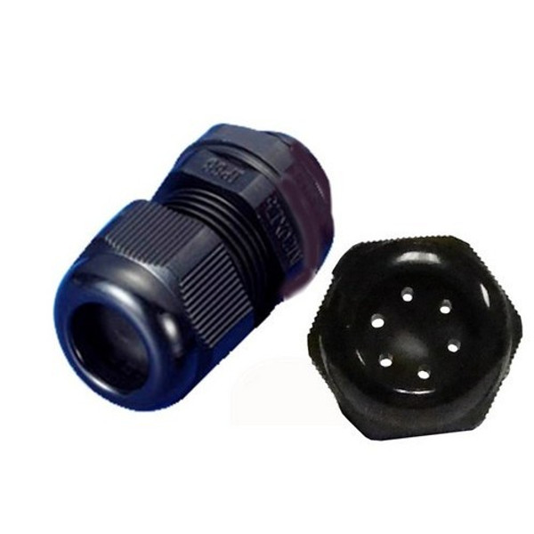 Morris Products 22302 Nylon Cable Glands - Multi-Conductor - NPT Thread  6 Hole 1"  .142" - .205"