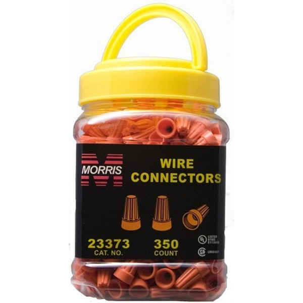 Morris Products 23373 Screw-On Wire Connectors P3 Orange Small Jar