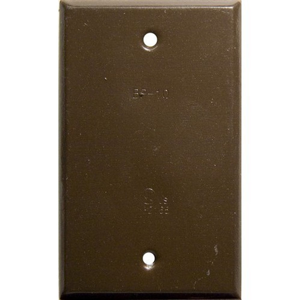 Morris Products 37184 One Gang Weatherproof Covers - Vertical Blank Bronze