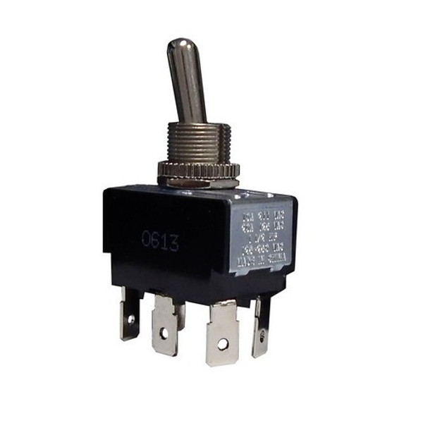 Morris Products 70131 Heavy Duty 2 Pole Toggle Switch DPDT On-On Quick Connect Terminals