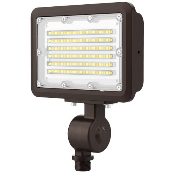 Morris Products 71532B LED Small Bronze Flood 30W 3K 4K 5K Color Tunable Yoke or Knuckle Mount