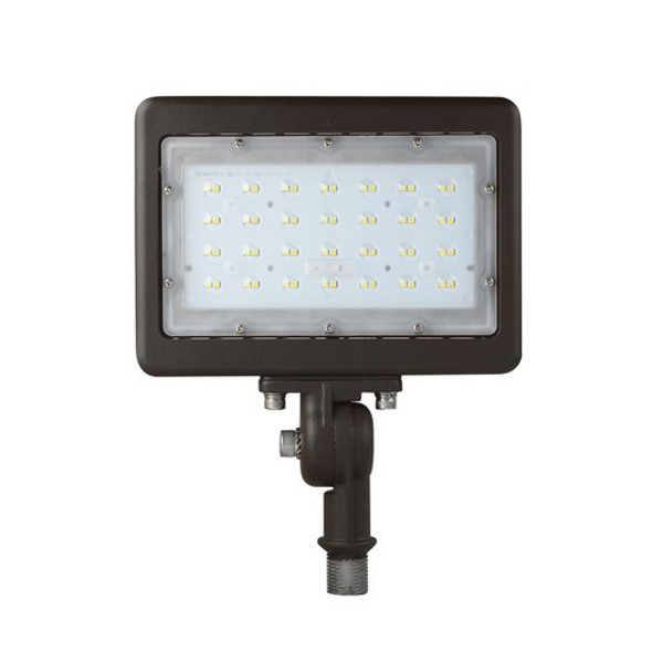 Morris Products 71824A LED Small Floods 1/2" Knuckle Mount 50W 3000K 5,763 Lumens Bronze