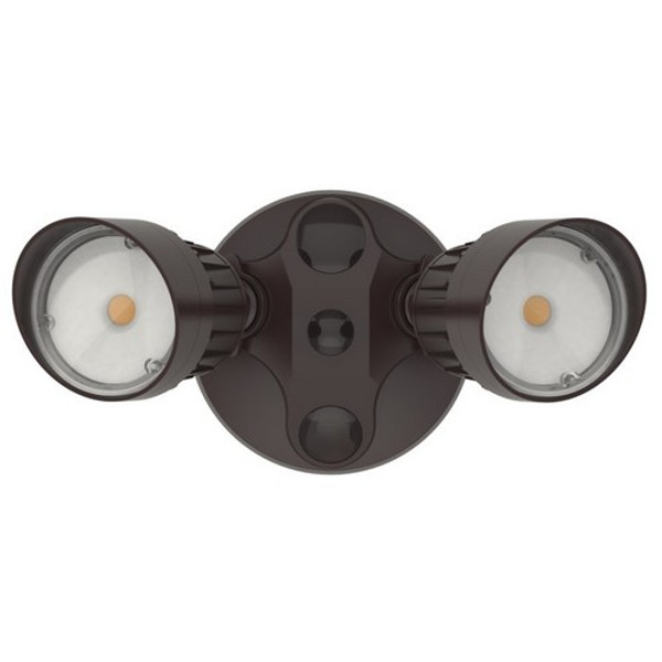 Morris Products 72580A LED Security Lighting Flood Light 2 Head 20 Watts Bronze 5000K