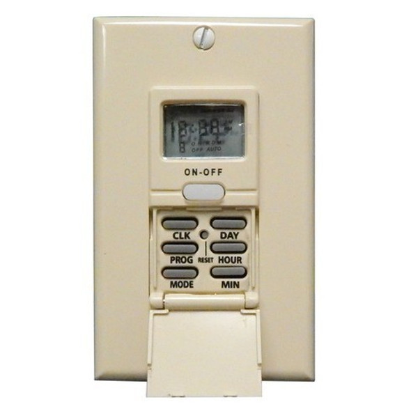 Morris Products 80510 7 Day In Wall Digital Timer Ivory