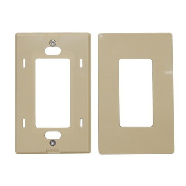 Morris Products 80900 Decorative Screwless Wallplates 1 Gang Ivory