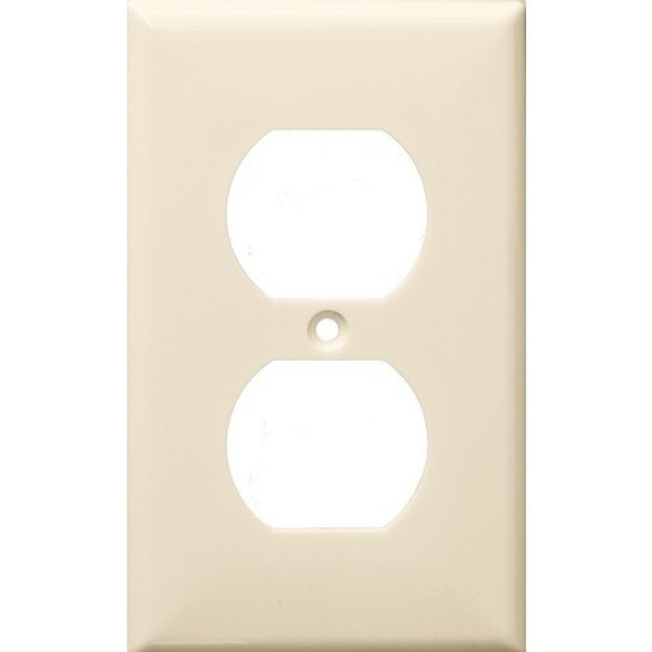 Morris Products 81413 Lexan Wall Plates 1 Gang Duplex Receptacle Almond