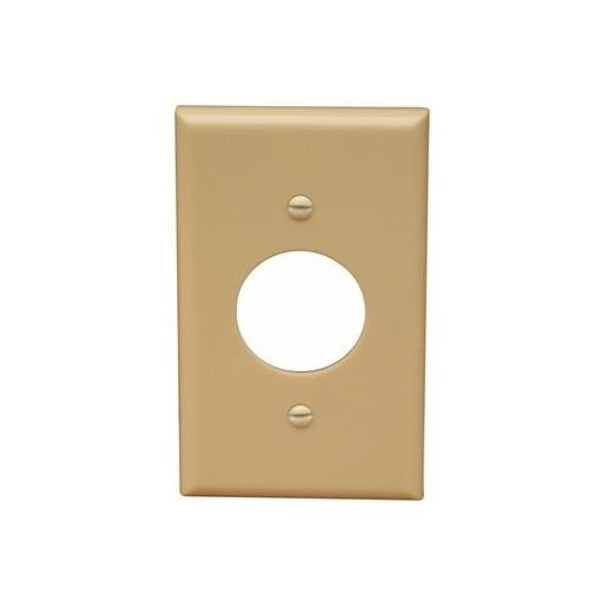 Morris Products 81610 Lexan Wall Plates 1 Gang Single Receptacle 1.406 Ivory