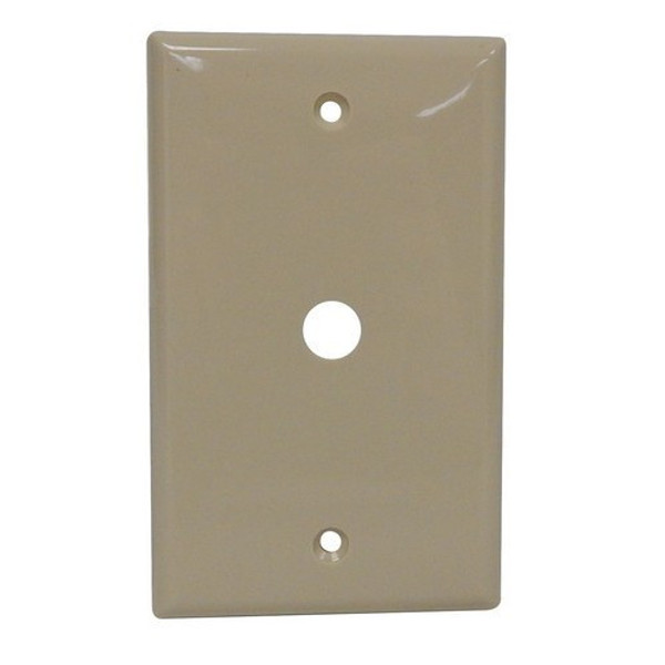 Morris Products 81670 Lexan Wall Plates 1 Gang Cable .625 Ivory