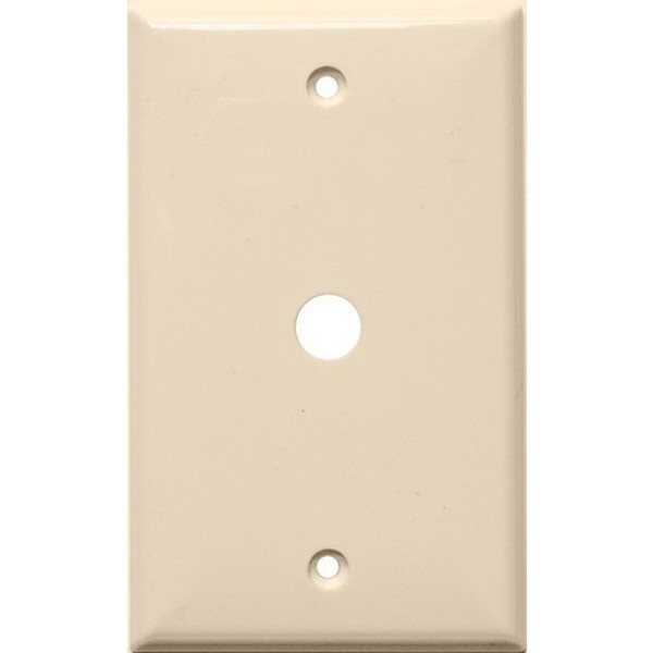 Morris Products 81673 Lexan Wall Plates 1 Gang Cable .625 Almond