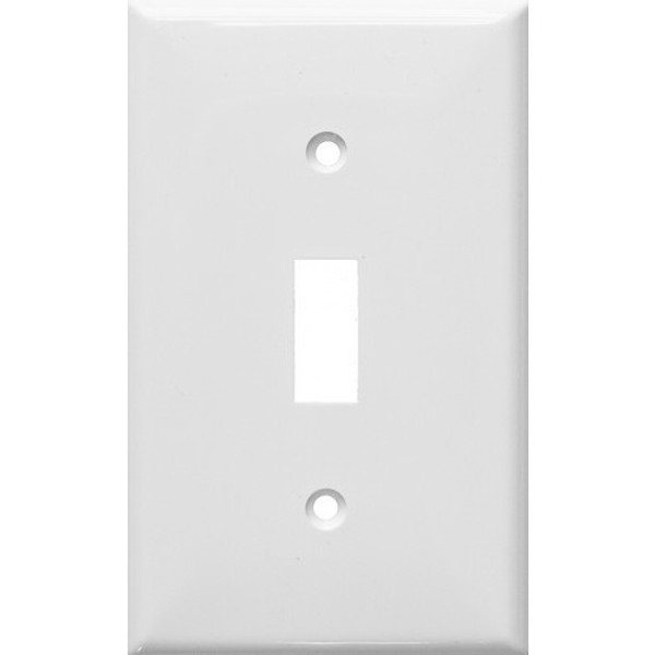 Morris Products 81811 Lexan Wall Plates 1 Gang Oversize Toggle Switch White