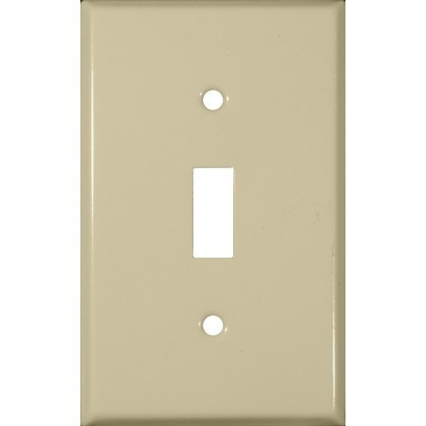 Morris Products 83013 Painted Steel Wall Plates 1 Gang Toggle Switch Ivory