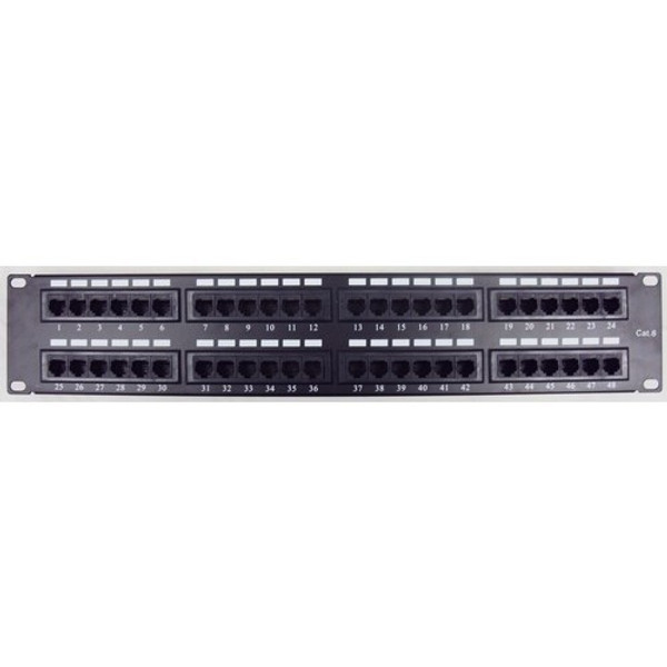 Morris Products 88446 Cat6 High Density Patch Panels 48 Port