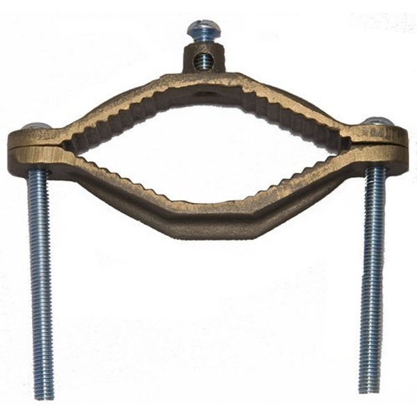 Morris Products 91666 Copper Ground Pipe Clamps - Serrated Collar 4-1/2" - 6"