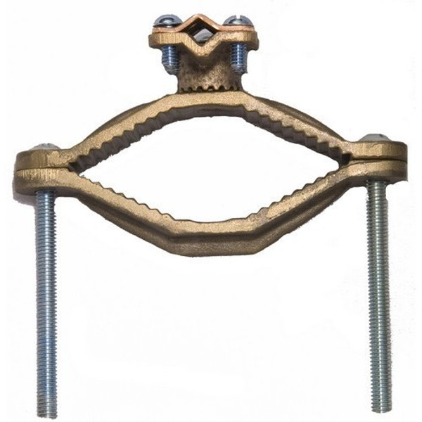 Morris Products 91694 Copper Ground Clamps - Serrated Collarr - Cable Adaptor 2-1/2"-4"